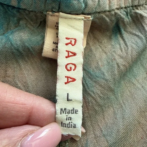 Y2K Raga Women's Flutter Shorts Skort Size L‎ Embroidered Tie Dye Boho Fairycore - Picture 9 of 11